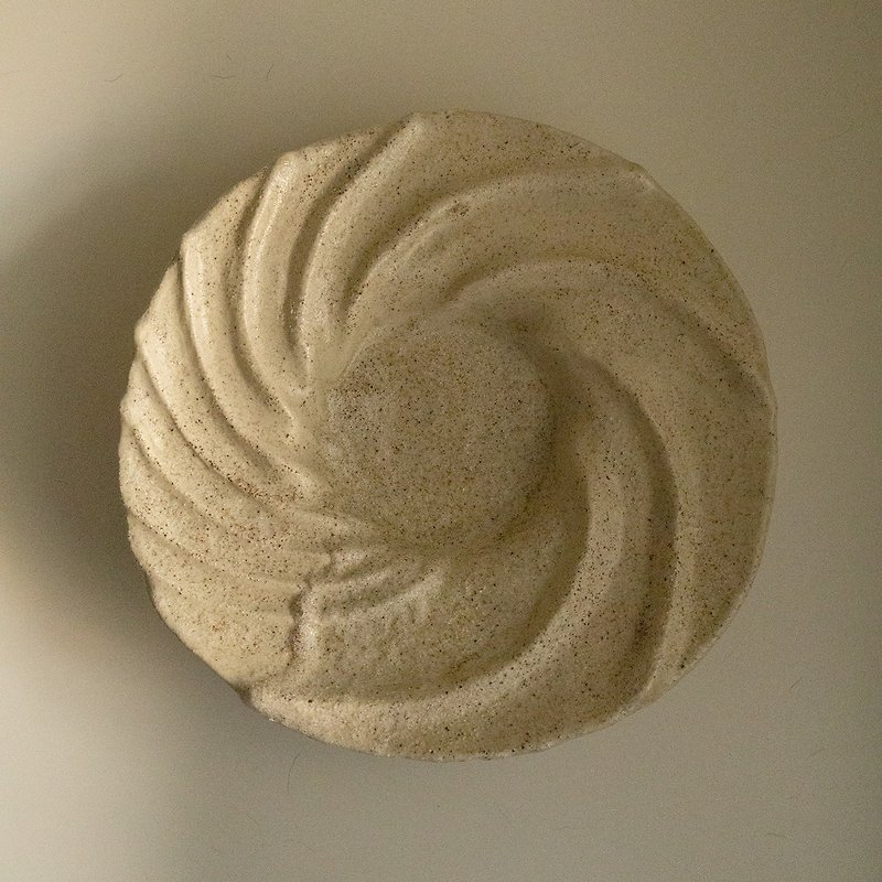 Sand pottery platter - จานและถาด - ดินเผา สีกากี