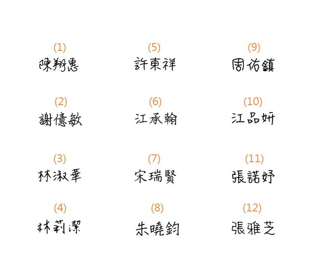 Signature stamp 1x3 (Chinese) | Handwritten style continuous