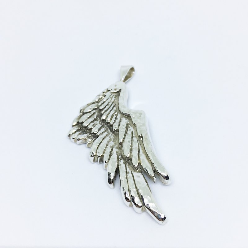 ►ノック - 翼の銀のチェーン◄925シルバーチェーンの長鎖 - ネックレス - 金属 シルバー