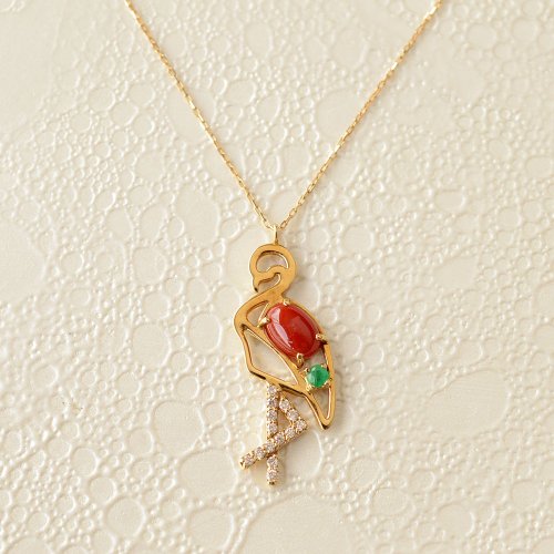 JEWELRY and PEARL FUKUDA 18K 紅珊瑚項鍊 日本製造