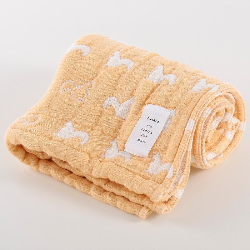 [Japan made immediate crepe] six heavy yarn towel - yellow squirrel - Other - Cotton & Hemp 
