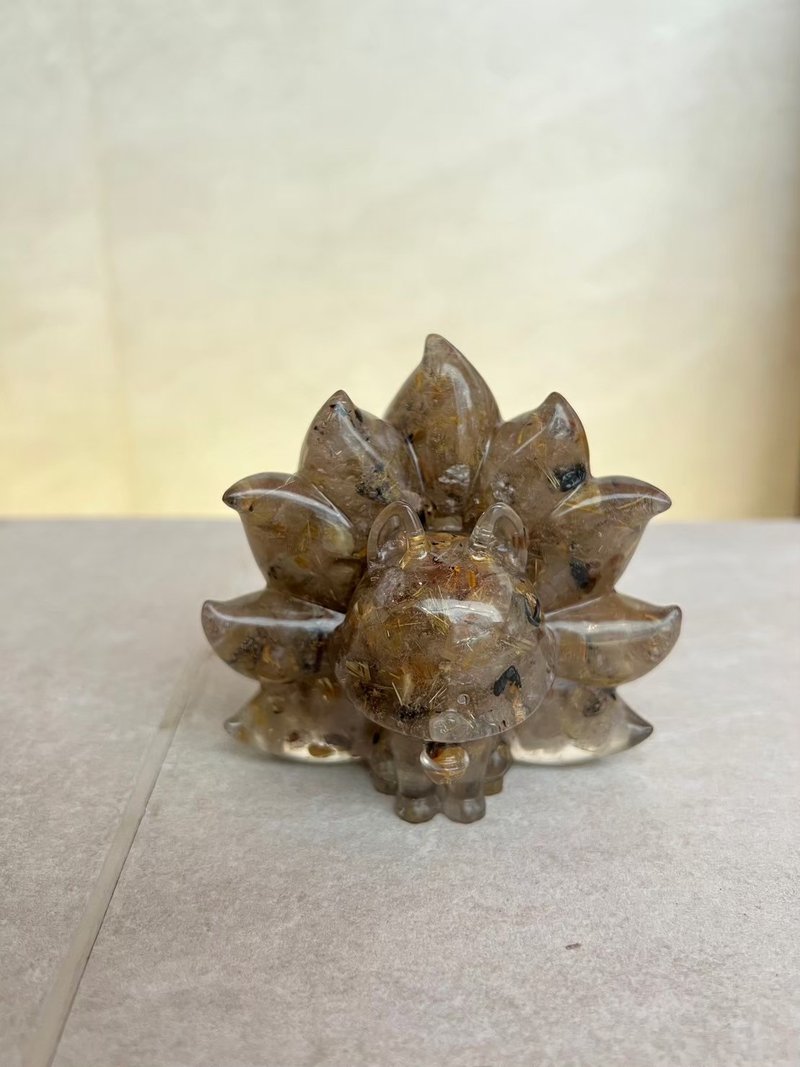 水晶擺飾【九尾狐 鈦晶】招財 正偏財 事業運 - 擺飾/家飾品 - 水晶 