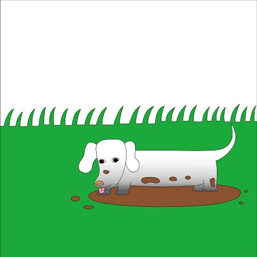 髒腳弟弟楊鴨鴨 在草地上玩了一天的狗 超值包 臘腸狗
