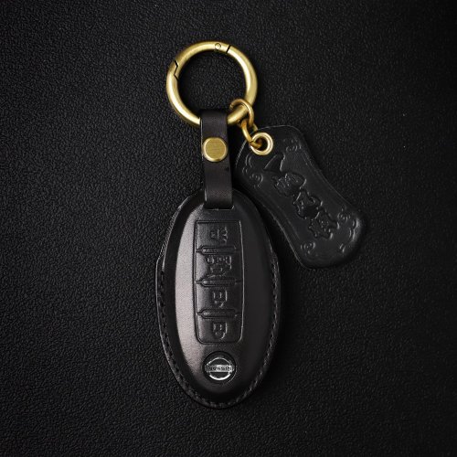 石狗車品 ROCK DOG 手工植鞣牛皮 日產汽車鑰匙皮套NISSAN Tiida Sentra Kicks