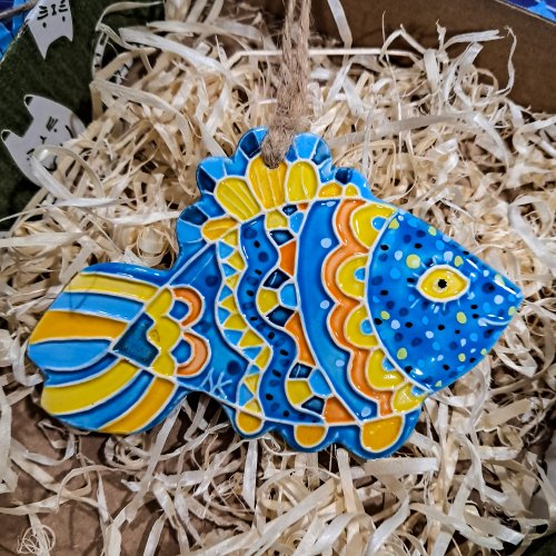 魚　陶器製　壁飾り 魚 陶器製 壁飾り 楽天市場】魚（素材（インテリア）陶器・磁器
