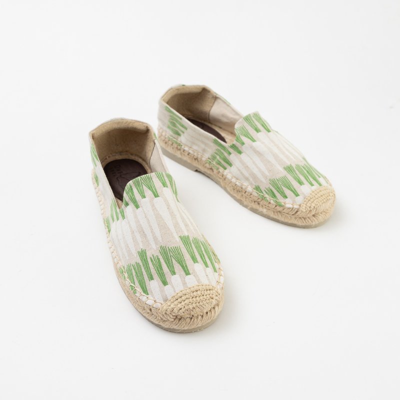 ONESOHE Espadrilles Classic - Women's Casual Shoes - Cotton & Hemp Green