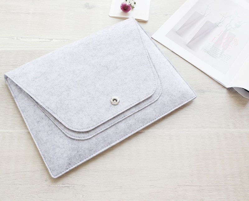 Light Gray Microsoft Computer Case Laptop Case Laptop Case Felt Case Surface Book 088 - Tablet & Laptop Cases - Other Materials 