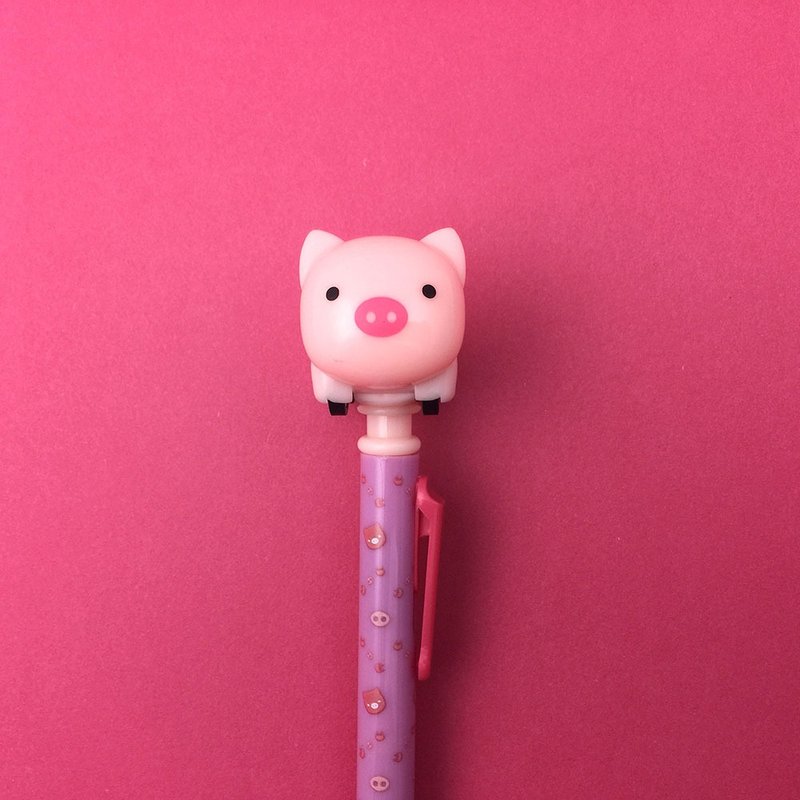 The piggy walks back to the car pen - Other Writing Utensils - Plastic Pink