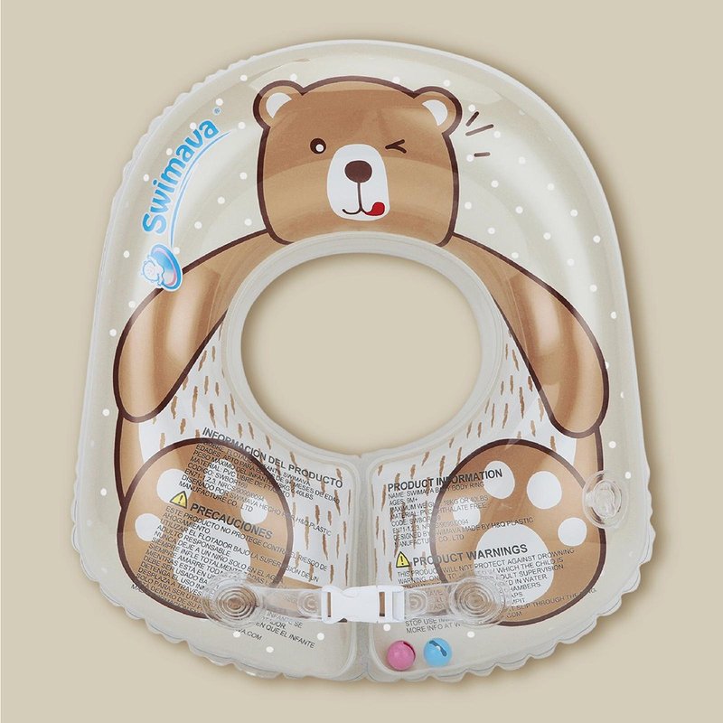 British Swimava G2 Teddy Bear Junior Children's Swim Ring (Small Underarm Ring) - ของเล่นเด็ก - พลาสติก สีน้ำเงิน