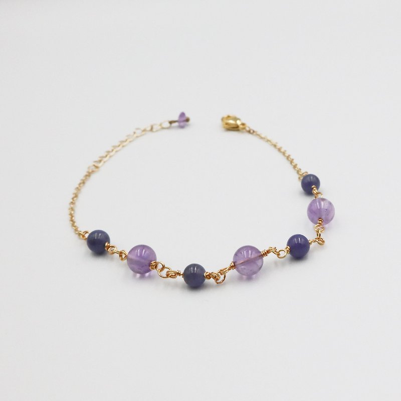 藍紫季節坦桑石手鍊 - 手鍊/手鐲 - 水晶 