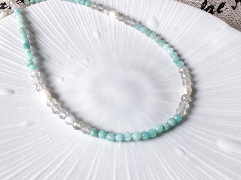 MH natural stone necklace Stone - Bracelets - Semi-Precious Stones Green
