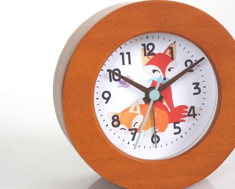 フォックスフォックスチェリーウッドの目覚まし時計 - 時計 - 木製 