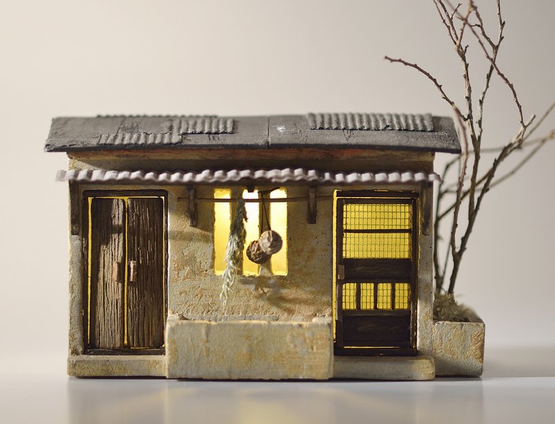 水泥老屋創作--鄉間老牆小屋(訂製) - 擺飾/家飾品 - 水泥 咖啡色