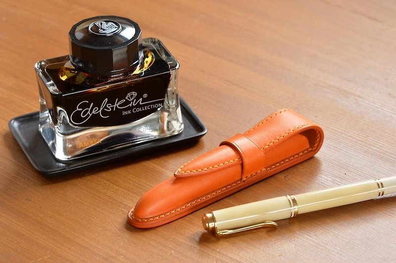 Squeeze noodle pen case for pelican M300 - Pencil Cases - Genuine Leather Multicolor