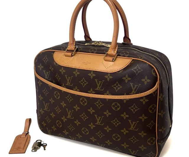 【鑑定済み】ルイヴィトン ハンドバッグ ボストンバッグ ドーヴィル M47270 LOUIS VUITTON ルイ・ヴィトン M47270 モノグラム ボーリング