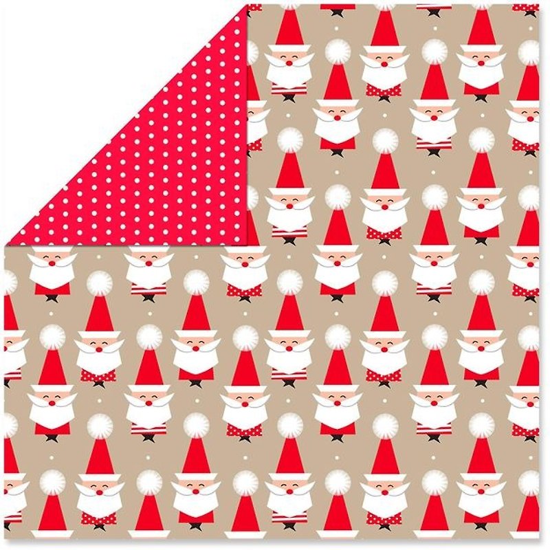 US Christmas wrapping paper reel (double-sided) - Cards & Postcards - Paper Red