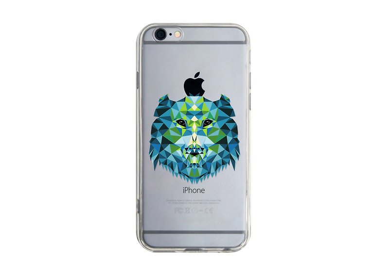 3D立體熊 iPhone 三星 Samsung 透明手機軟殼 Custom Print 3D Bear Phone case Soft Shell - เคส/ซองมือถือ - พลาสติก สีน้ำเงิน