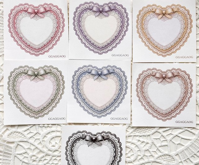 Heart Lace Frame Sticker ggaggong - Pinkoi 限時優惠活動