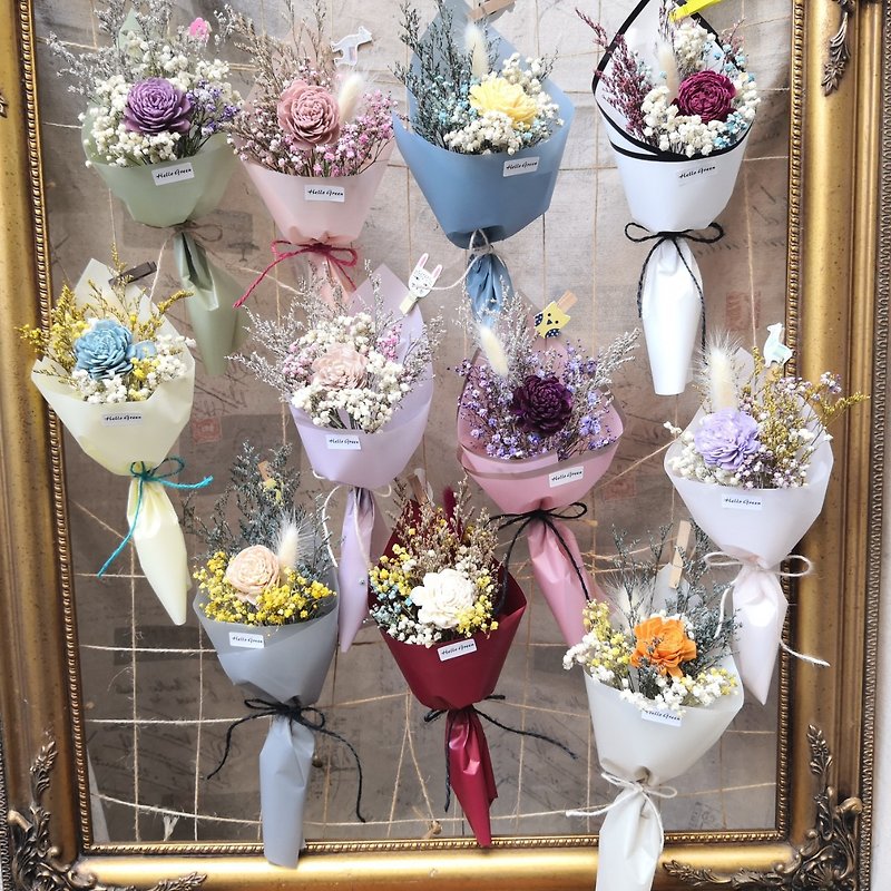 FS001 Best Selling Small Bouquet Birthday Gift Graduation Gift Graduation Bouquet Single Graduation Bouquet - Dried Flowers & Bouquets - Plants & Flowers Multicolor