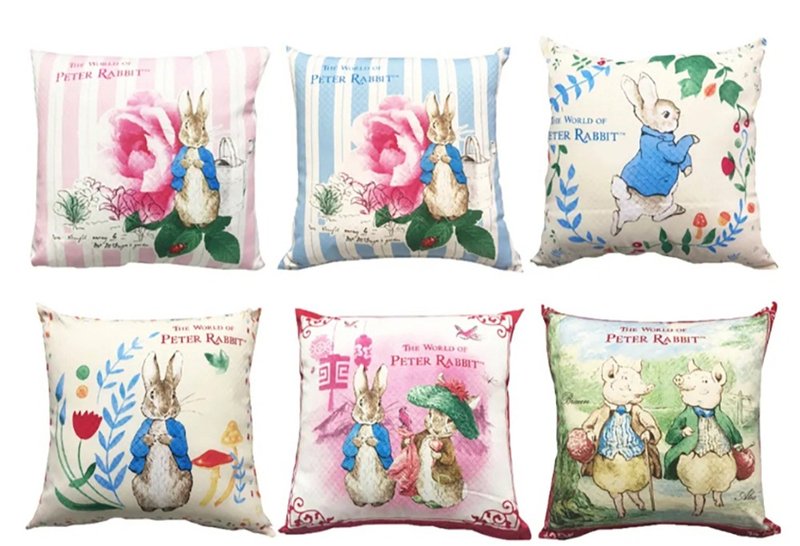 There are many kinds of classic pillows in Peter Rabbit Life Hall - Pillows & Cushions - Cotton & Hemp 