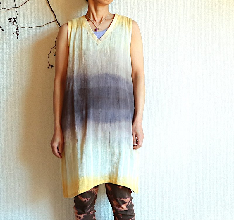 Landscape mirror dress - One Piece Dresses - Cotton & Hemp Purple