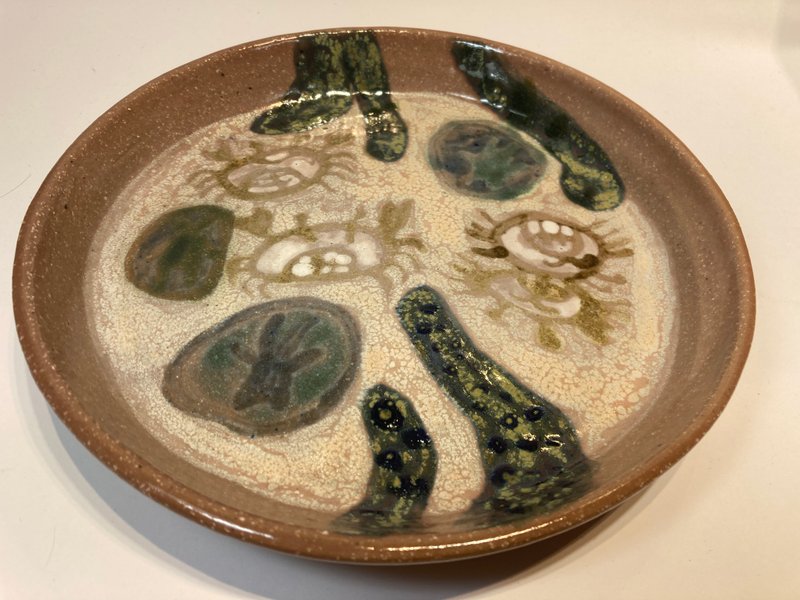 Seaweed platter with crabs - Plates & Trays - Pottery Pink