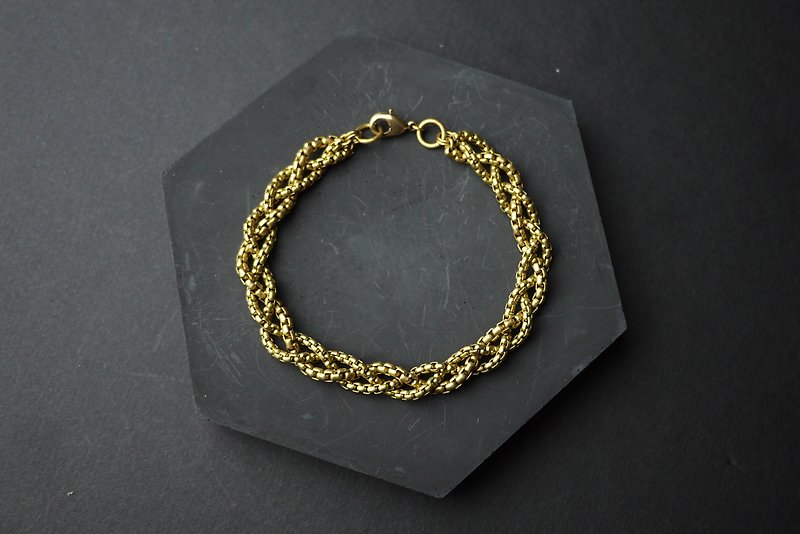 Tweezers - Brass Bracelet - Bracelets - Other Metals Gold