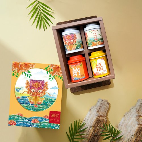 無藏茗茶 F3【無藏】端午公益禮盒 好人緣彩盒-綜合四入紅茶禮(1散茶+3茶包
