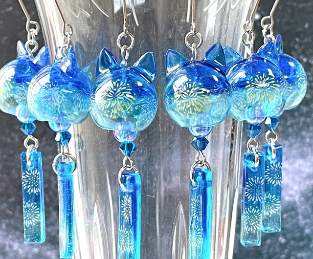 花火の猫耳風鈴 ピアス イヤリング レジン 和風 大ぶり ショップ Skrd Handmadeshop ピアス イヤリング Pinkoi 花火の猫耳風鈴 ピアス イヤリング レジン 和風 大ぶり ショップ Skrd Handmadeshop ピアス イヤリング Pinkoi