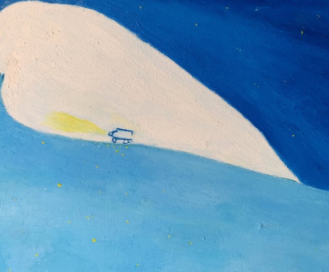 手書き油絵 山道（大）絵画 インテリア 油絵 - 山道 - ショップ