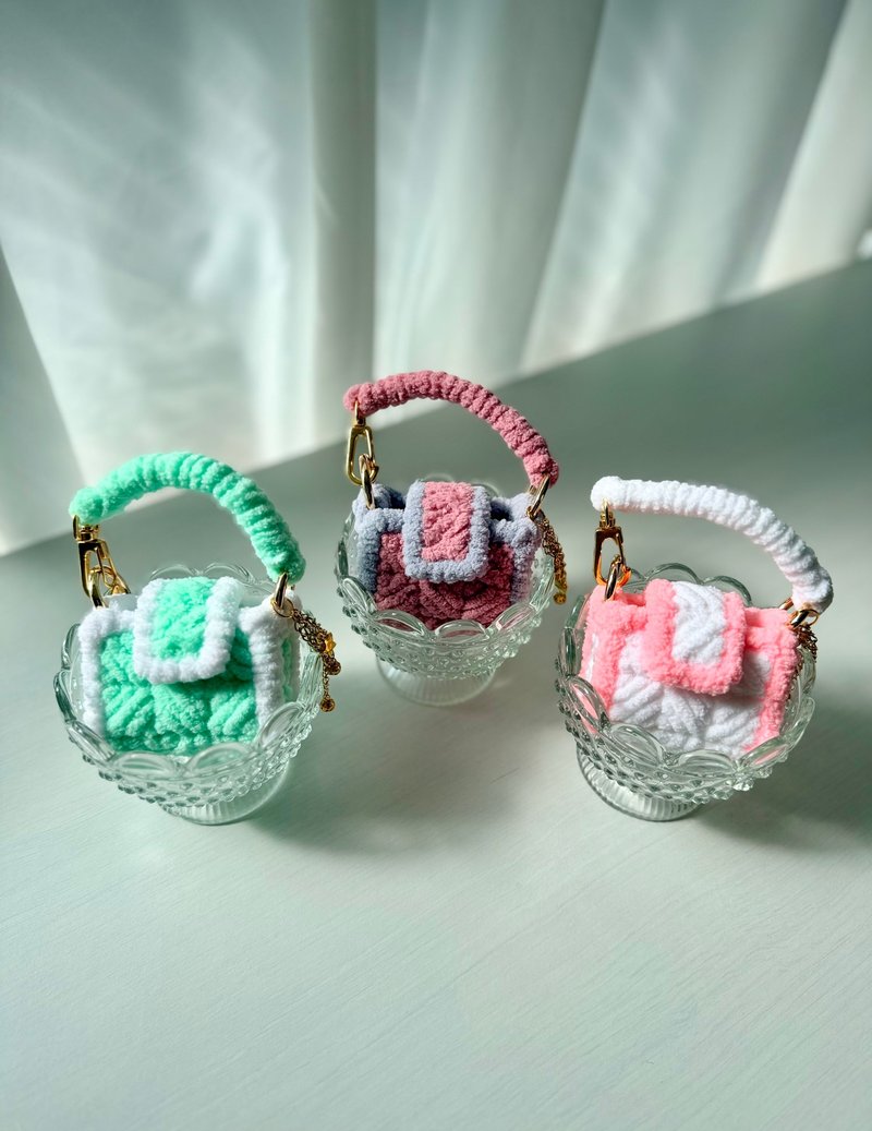 編織-AirPods耳機袋提帶款/冬天必備/閏蜜交換禮物/聖誕禮物 - AirPods/耳機保護套 - 棉．麻 