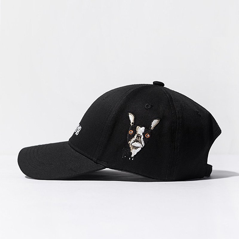 Lawsuit embroidery baseball cap - หมวก - ผ้าฝ้าย/ผ้าลินิน สีดำ