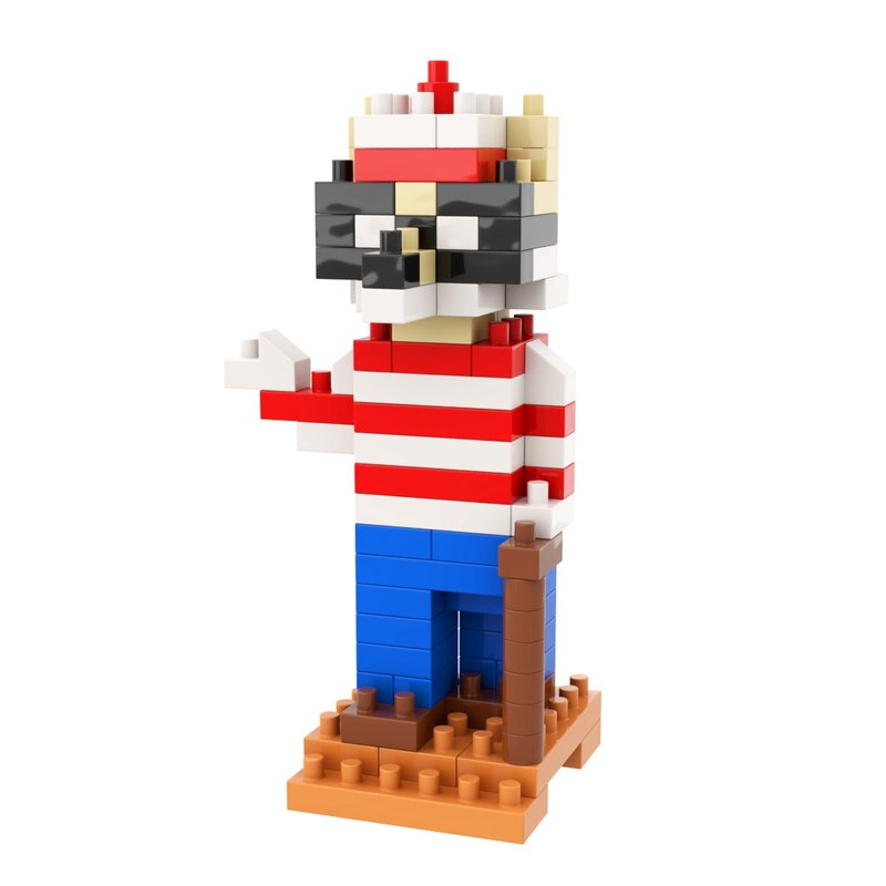 Archbrick 日本柴犬Wally Pixel 積木 Nanoblock - 公仔/玩偶 - 塑膠 多色