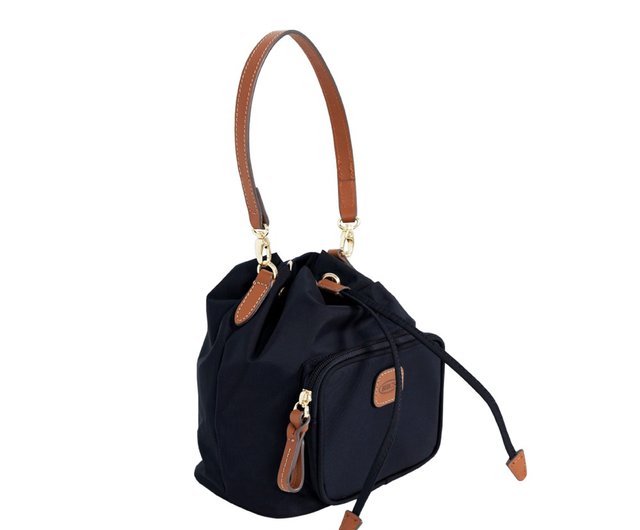 BRIC' S】X collection side back/hand bucket bag dark blue