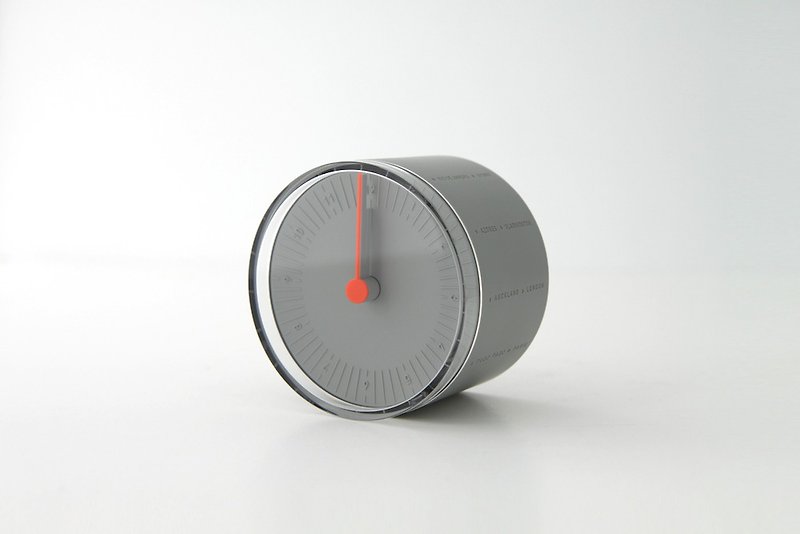 11+旅行時計ロンドングレー - 時計 - プラスチック グレー