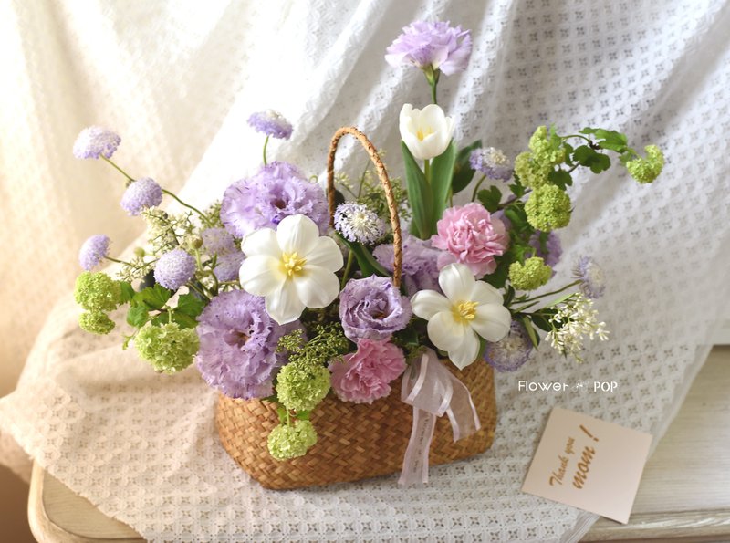 Starry Mother's Day Flowers Table Flowers - ของวางตกแต่ง - พืช/ดอกไม้ สีม่วง