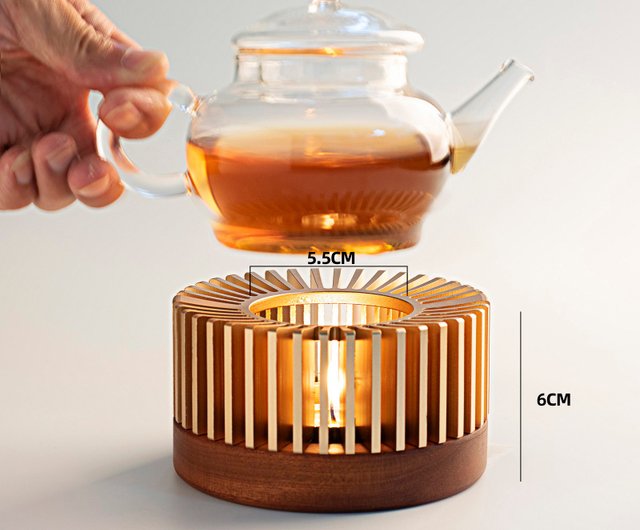 Tea Warmer Warm Tea Stove Boil Fruit Flower Tea Candle Teapot