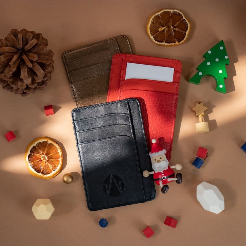 SIMPLE | LEATHER CARD CASE | BLACK - Wallets - Genuine Leather Black