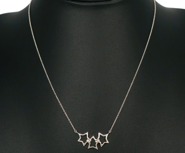 TIFFANY&CO.トリプルスター　ネックレス　シルバー925 Tiffanyトリプルスター ネックレス シルバー925