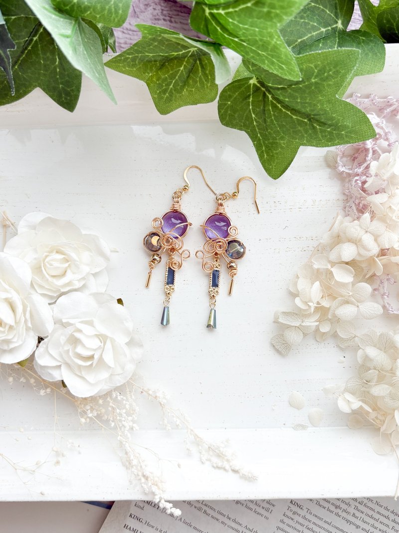 空夜語り - ピアス・イヤリング - その他の素材 ゴールド