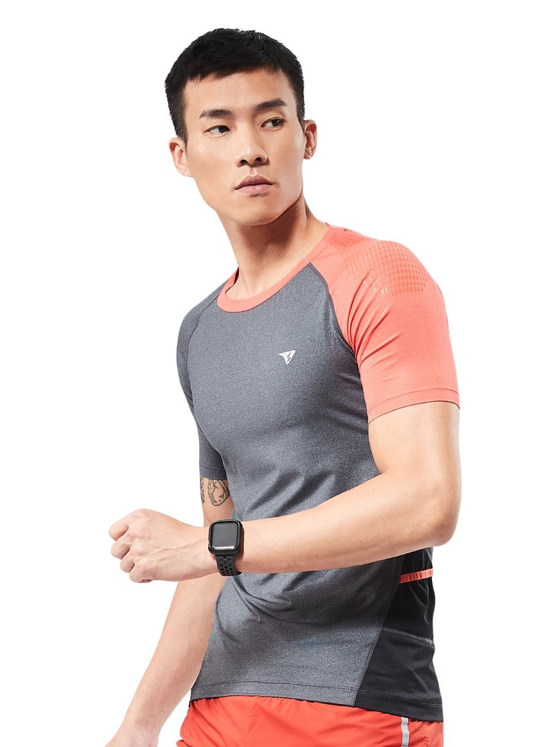 【SUPERACE】ZERO TRAIL RUNNING L.S. TEE / MEN/GREY - ชุดกีฬาผู้ชาย - ไนลอน สีเทา