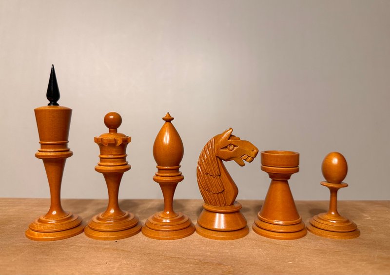 Soviet / Russian Chess set  1925-1930 (Replica) variant - 桌遊/牌卡 - 木頭 黑色