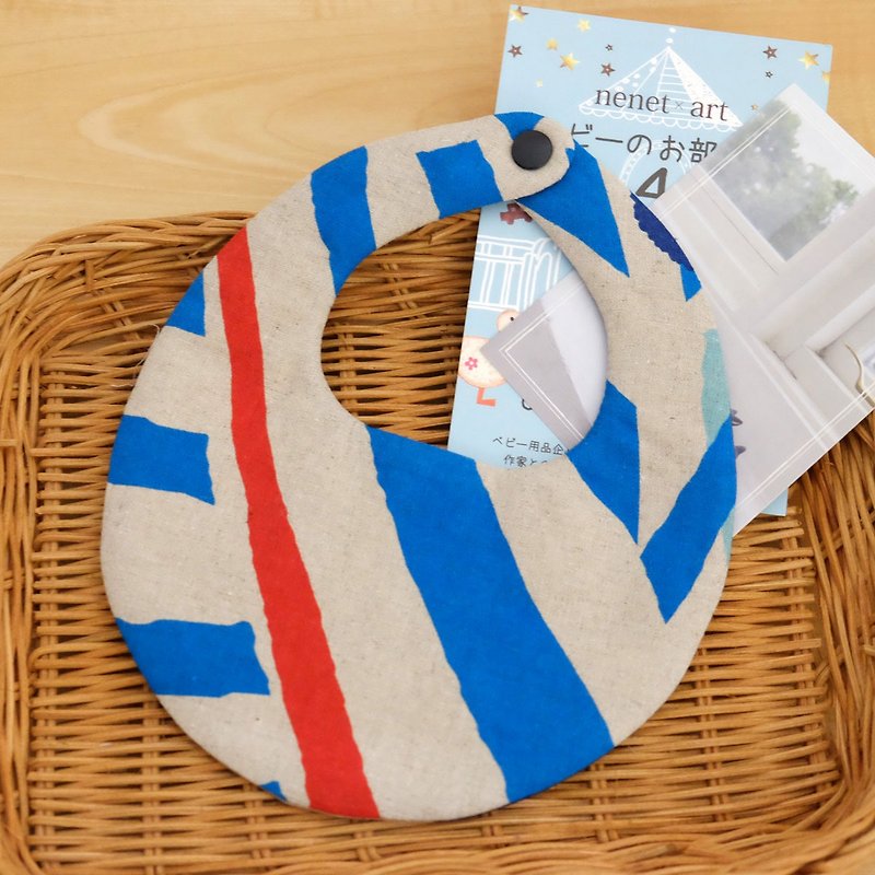 [Miya ko. Grocery cloth hand made] bibs / six heavy yarn / baby bib / modeling bib - Bibs - Cotton & Hemp 