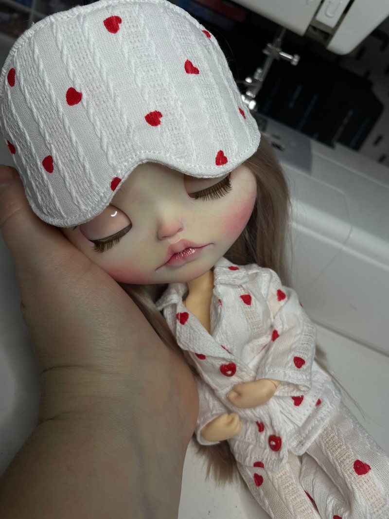 clothes for blythe doll - 公仔/玩偶 - 棉．麻 白色
