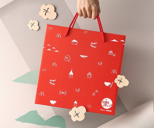 Mao's 樂陶陶x 寫字的人】日日祝福雙碗醬油碟禮盒組Mao's樂陶陶｜碗