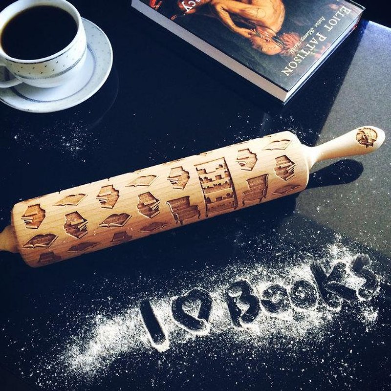 BOOK rolling pin * BOOKS - Cookware - Wood 