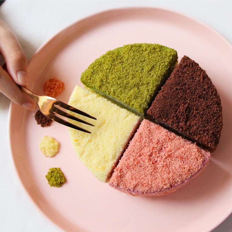 【Mori Fruity】Hokkaido Cheese Duo-Colorful Party - เค้กและของหวาน - อาหารสด 