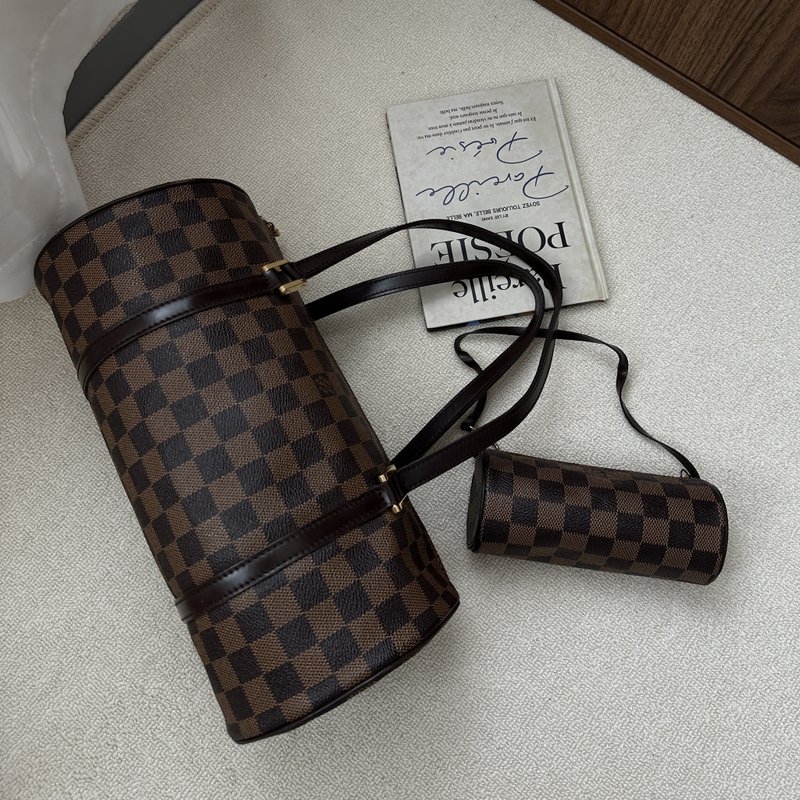 LOUIS VUITTON 路易威登 Damier Papillon 30 手提包 - 手提包/手提袋 - 真皮 咖啡色
