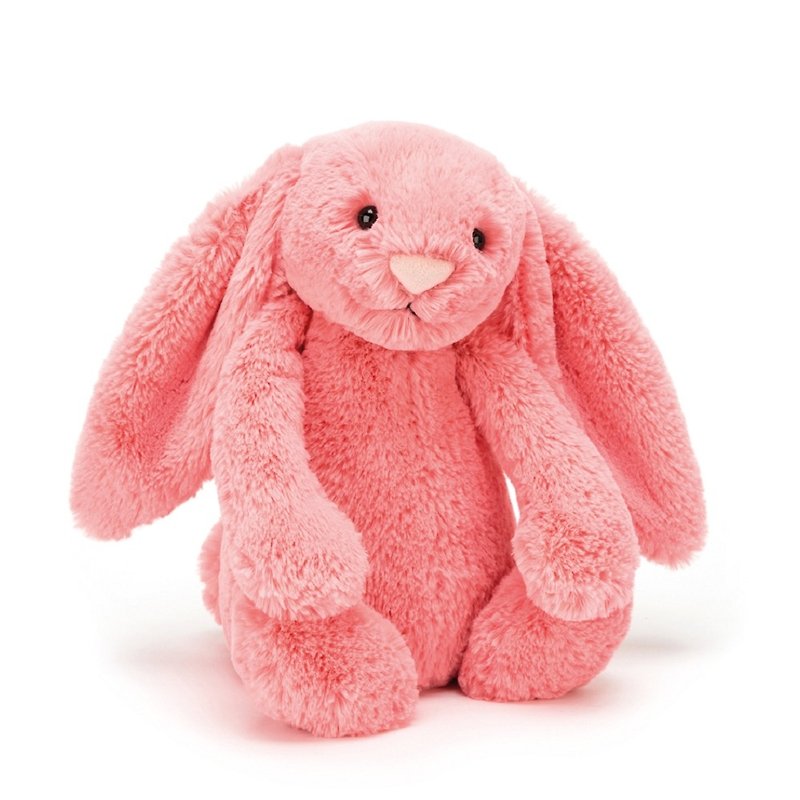Bashful Coral Bunny 珊瑚紅兔 18cm - 公仔模型 - 聚酯纖維 粉紅色