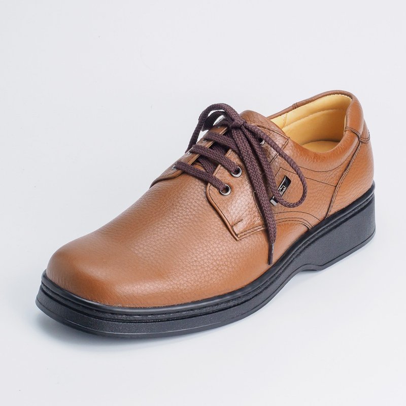 Premium non-slip simple business Derby shoes∣s67n casual Brown - รองเท้าหนังผู้ชาย - หนังแท้ สีนำ้ตาล